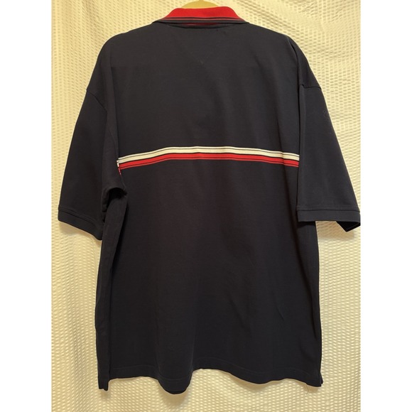 Vintage 2002 Tommy Hilfiger Navy‎ Golf Polo Size XXL, Hidden Flag Logo - Picture 4 of 6